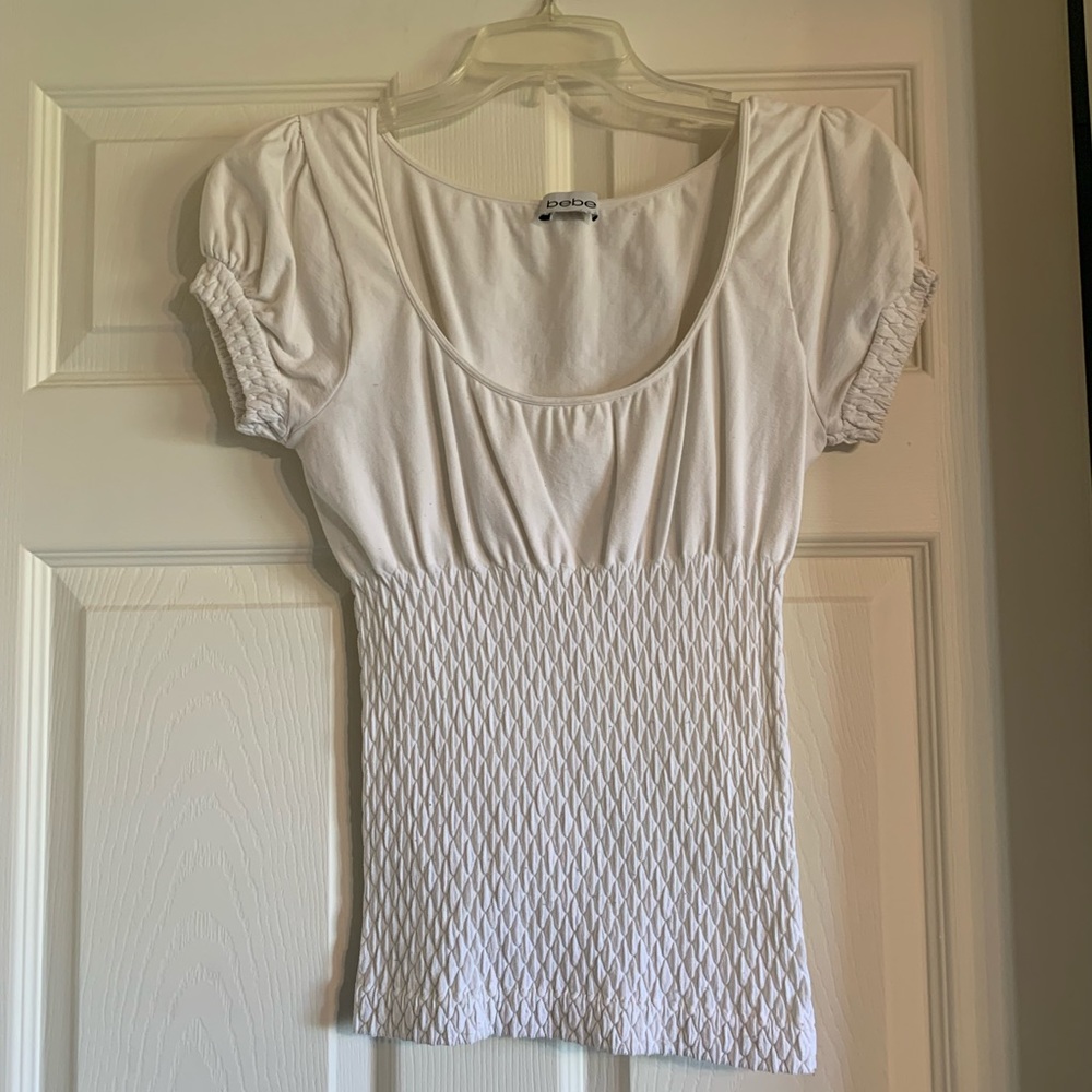 Womens BEBE Short Sleeve Top
